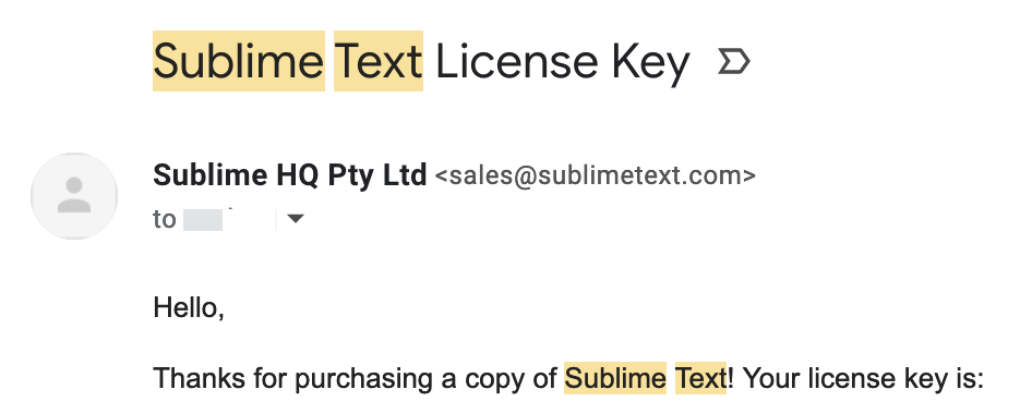 Sublime-License